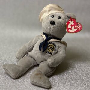 TY Beanie Baby “Ronny” – USS Ronald Reagan Navy Bear (Hang Tag Attached!)